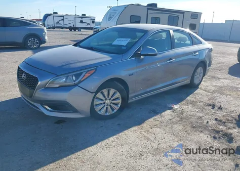 2016 Hyundai Sonata Hybrid Se from USA, damaged, VIN KMHE24L18GA011808